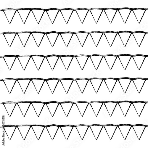 grunge triangle party flags decoration background