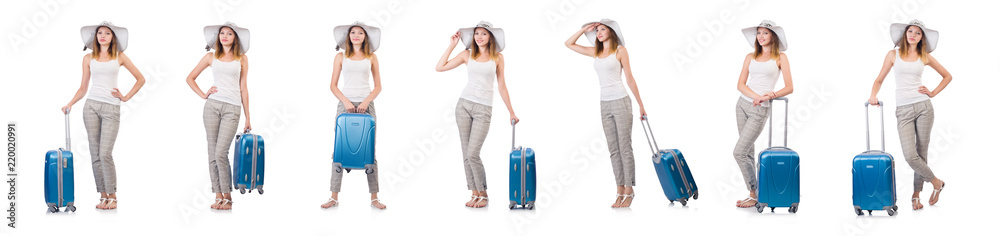 Woman planning to go on summer vacation Woman planning to go on summer vacation