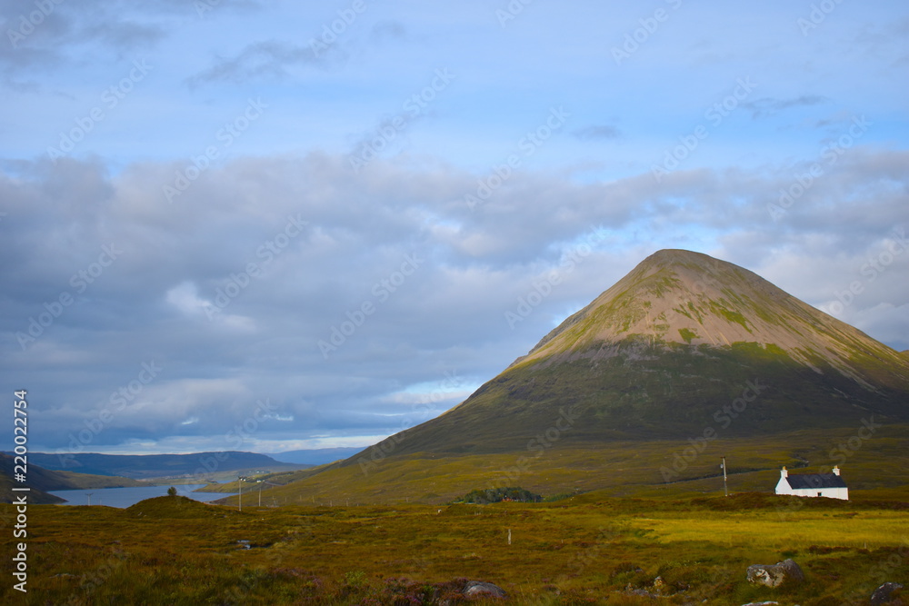 Obraz premium Welcome to Sligachan, one of the most beautiful and unique locations on the Isle of Skye and indeed in the whole of Scotland. Isle of Skye, Highland, Scotland, United Kingdom