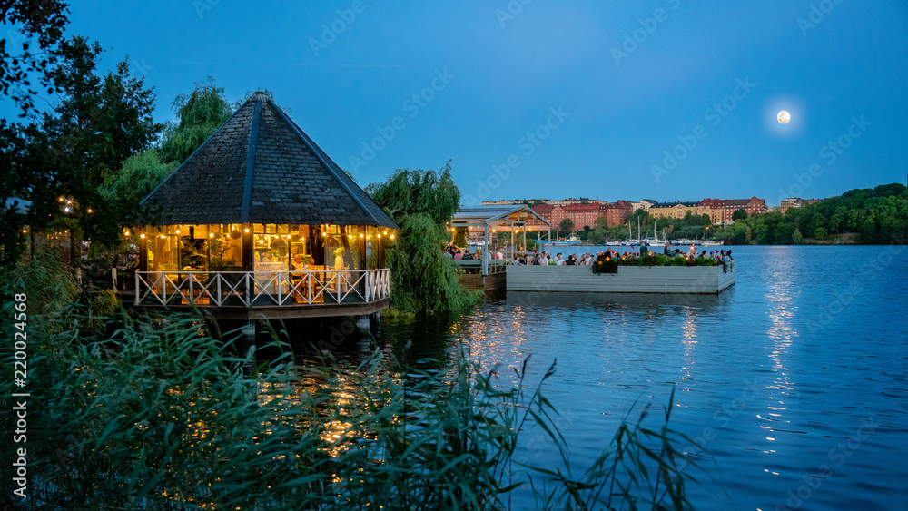 Obraz premium Stockholm City by night