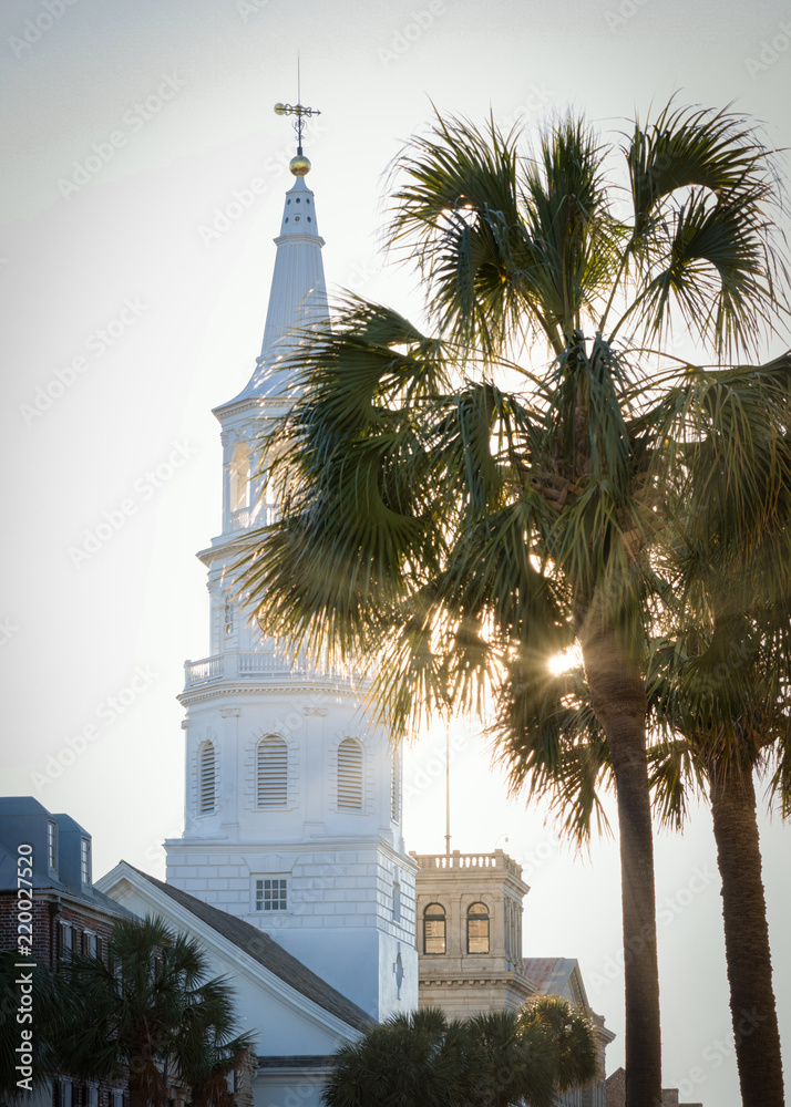 Fototapeta premium Saint Michael's Church in Charleston, SC