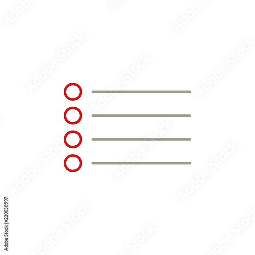 menu bullet icon. Element of text editor sign icon. Premium quality graphic design icon. Signs and symbols collection icon for websites, web design, mobile app