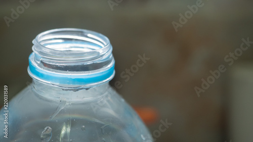 close up Bottled water