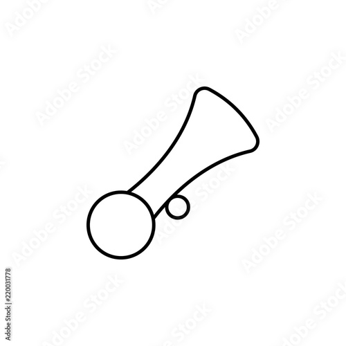 beep icon. Element of car workshop icon for mobile concept and web apps. Thin line beep icon can be used for web and mobile