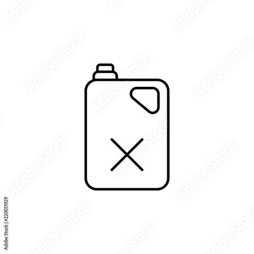 dangerous product icon. Element of car workshop icon for mobile concept and web apps. Thin line dangerous product icon can be used for web and mobile