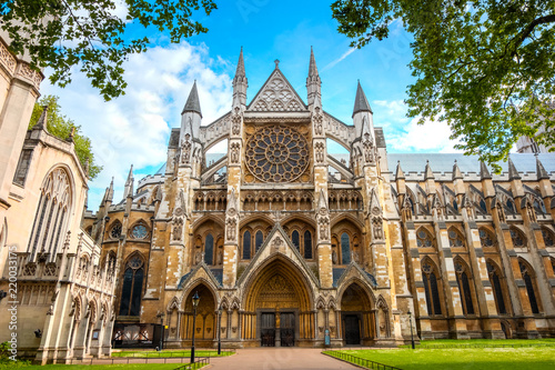 Westminster Abbey church in London, UK