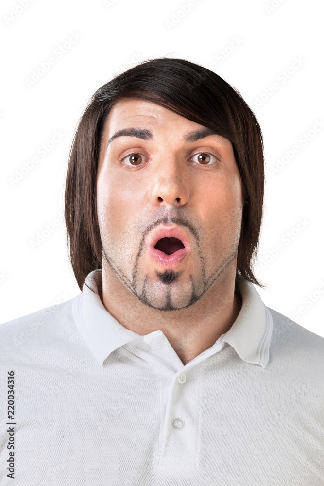 Portrait of Surprised Man