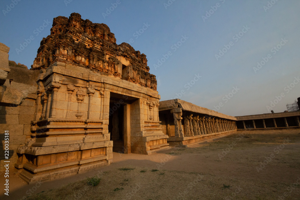 Achyuta Raya Temple, Hampi. Old temple devoted to lord Vishnu.
