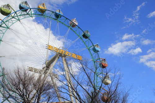 青空のあらかわ遊園の観覧車｜荒川遊園地　東京都の観光地
