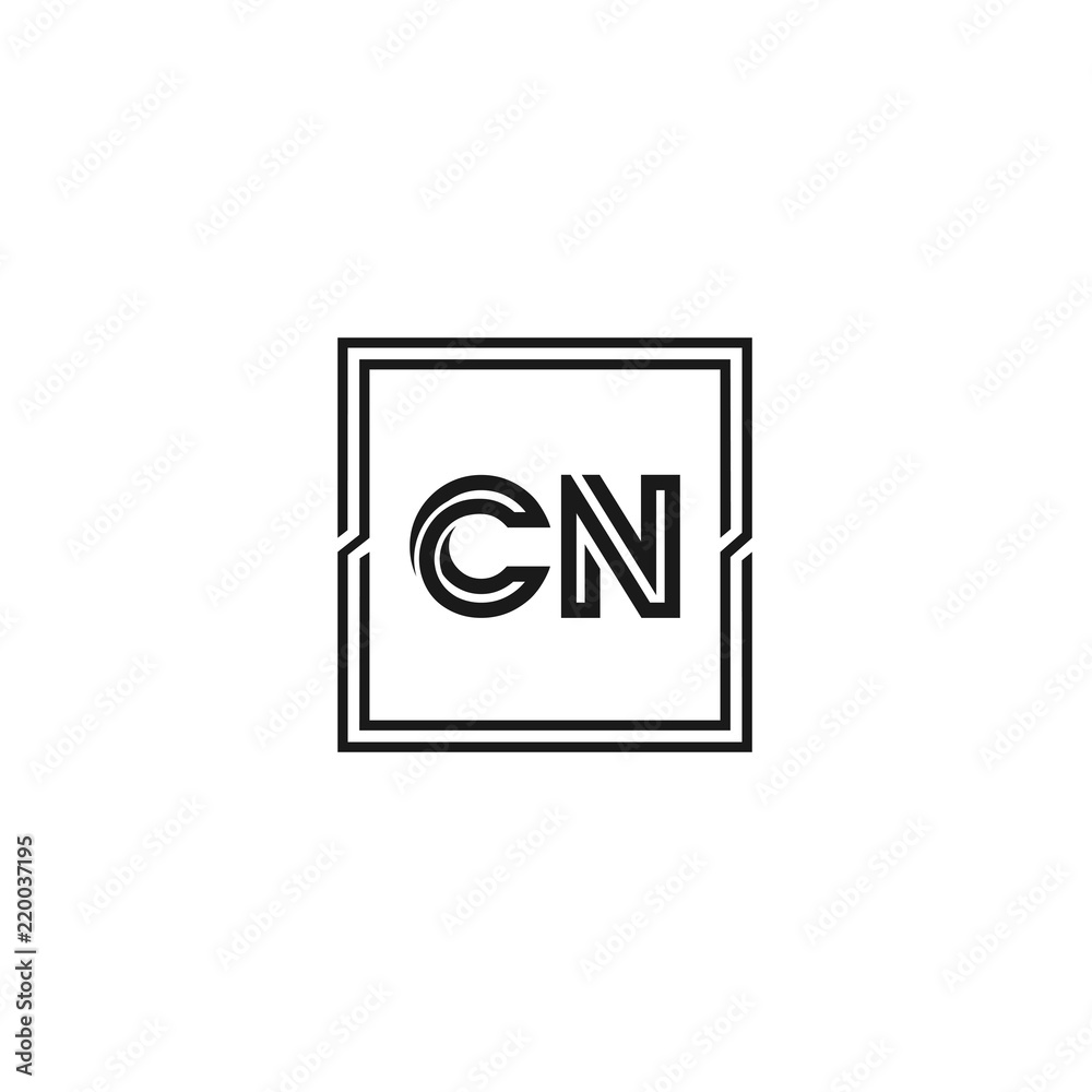 Initial Letter CN Logo Template Design Initial Letter CN Logo Template Design