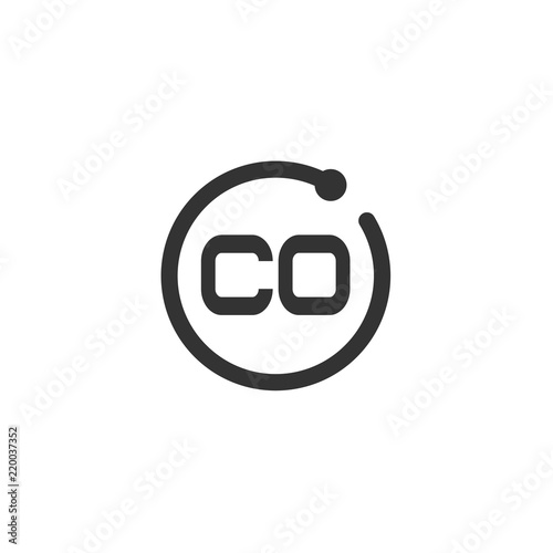 Initial Letter CO Logo Template Design