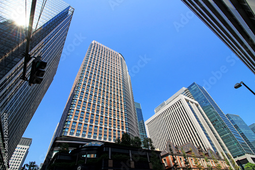 Photography Marunouchi business district in Tokyo