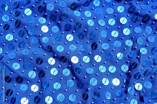 Colorful round sequins on k...
