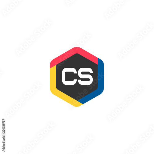 Initial Letter CS Logo Template Design