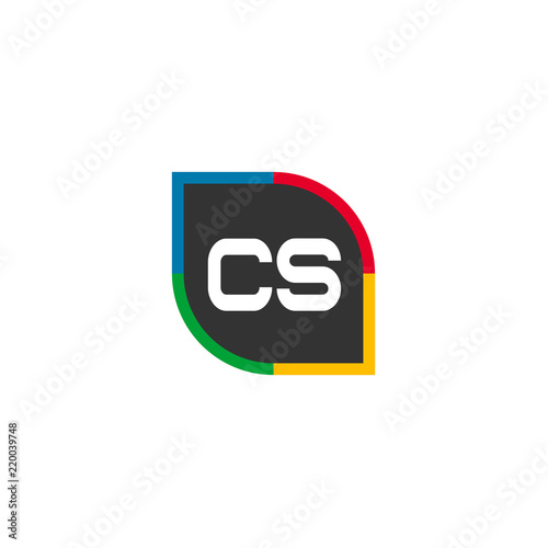 Initial Letter CS Logo Template Design