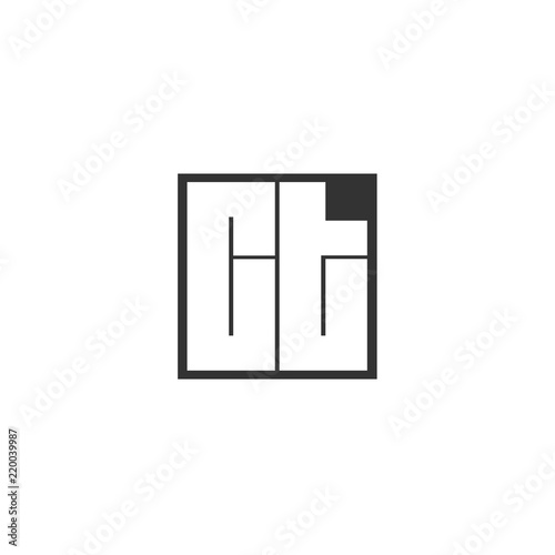 Initial Letter CT Logo Template Design
