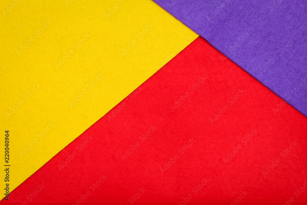 Abstract geometry colored felt texture minimalism background. Minimal geometric shapes and lines in bright colours Abstract geometry colored felt texture minimalism background. Minimal geometric shapes and lines in bright colours