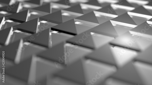 3d render abstract background. Triangle form