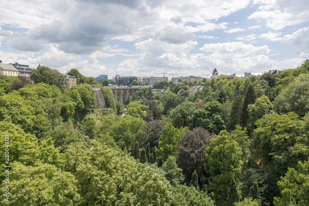  View of the Petrus River valley in the center of Luxembourg