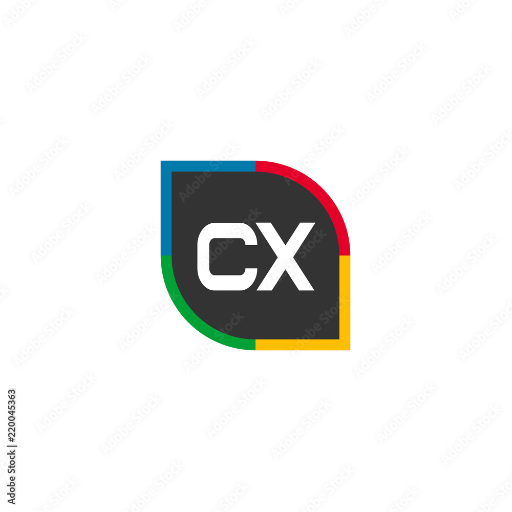 Initial Letter CX Logo Template Design Initial Letter CX Logo Template Design