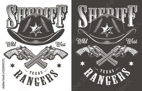 Monochrome vintage emblems