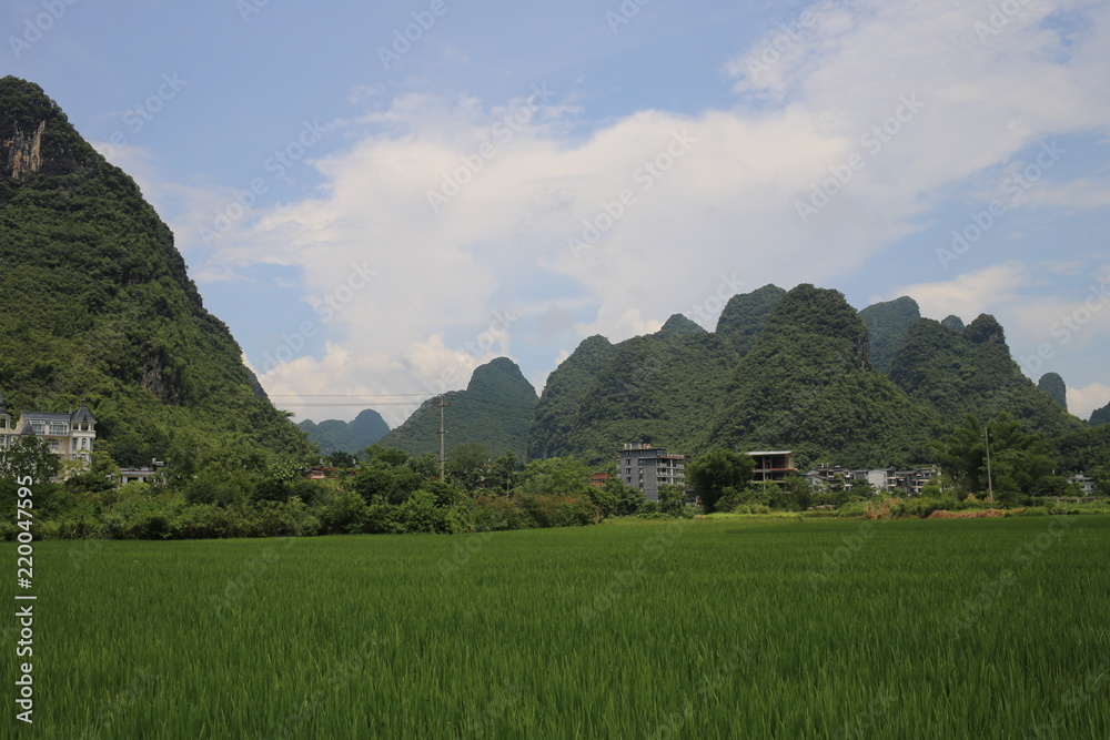 Obraz premium Chinese Countryside in Yangshuo