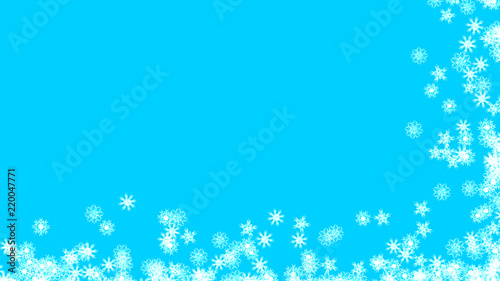 Fototapeta Naklejka Na Ścianę i Meble -  Abstract background with a variety of colorful snowflakes. Big and small.