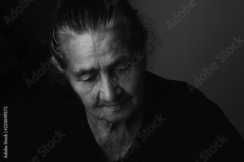 Portrait of elderly woman