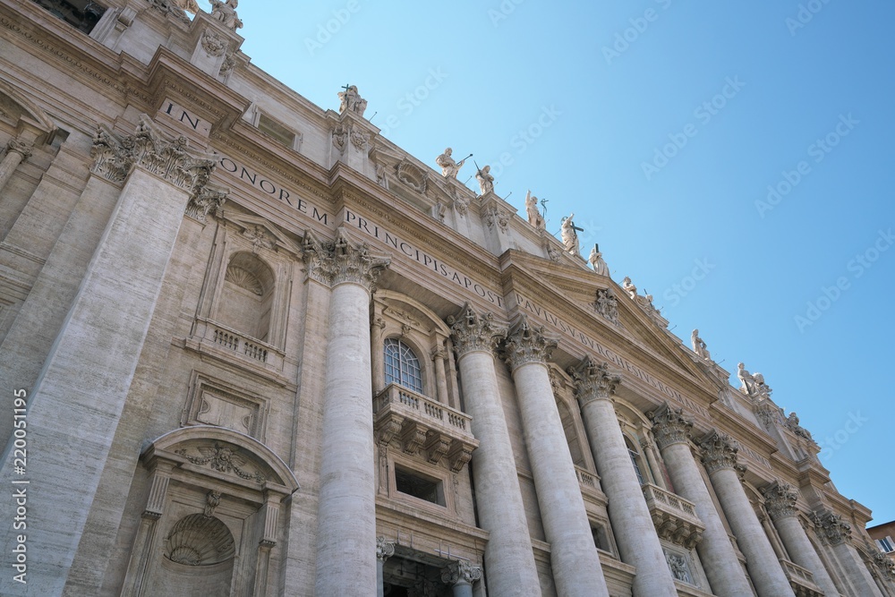 Vatican,Vatican-July 27,2018: St. Peter's Basilica, Vatican