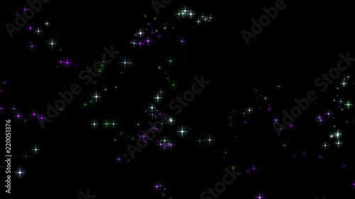 Background with a variety of multicolored stars. Big and small.