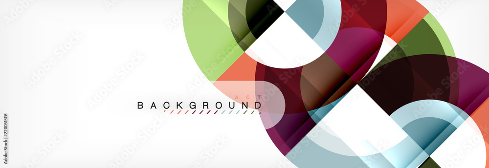 Vector circular geometric abstract background Vector circular geometric abstract background