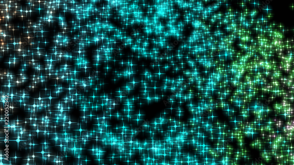 Background with a variety of multicolored stars. Big and small.