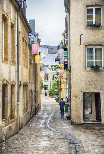 Fototapeta Naklejka Na Ścianę i Meble -  small street of Luxembourg