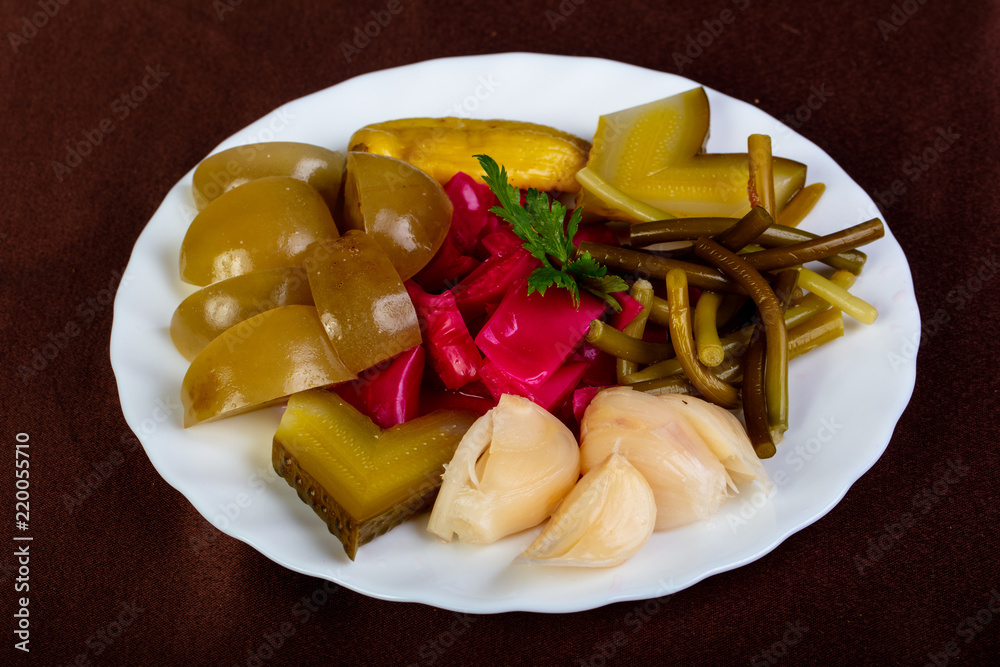 Pickled vegetables plate Pickled vegetables plate