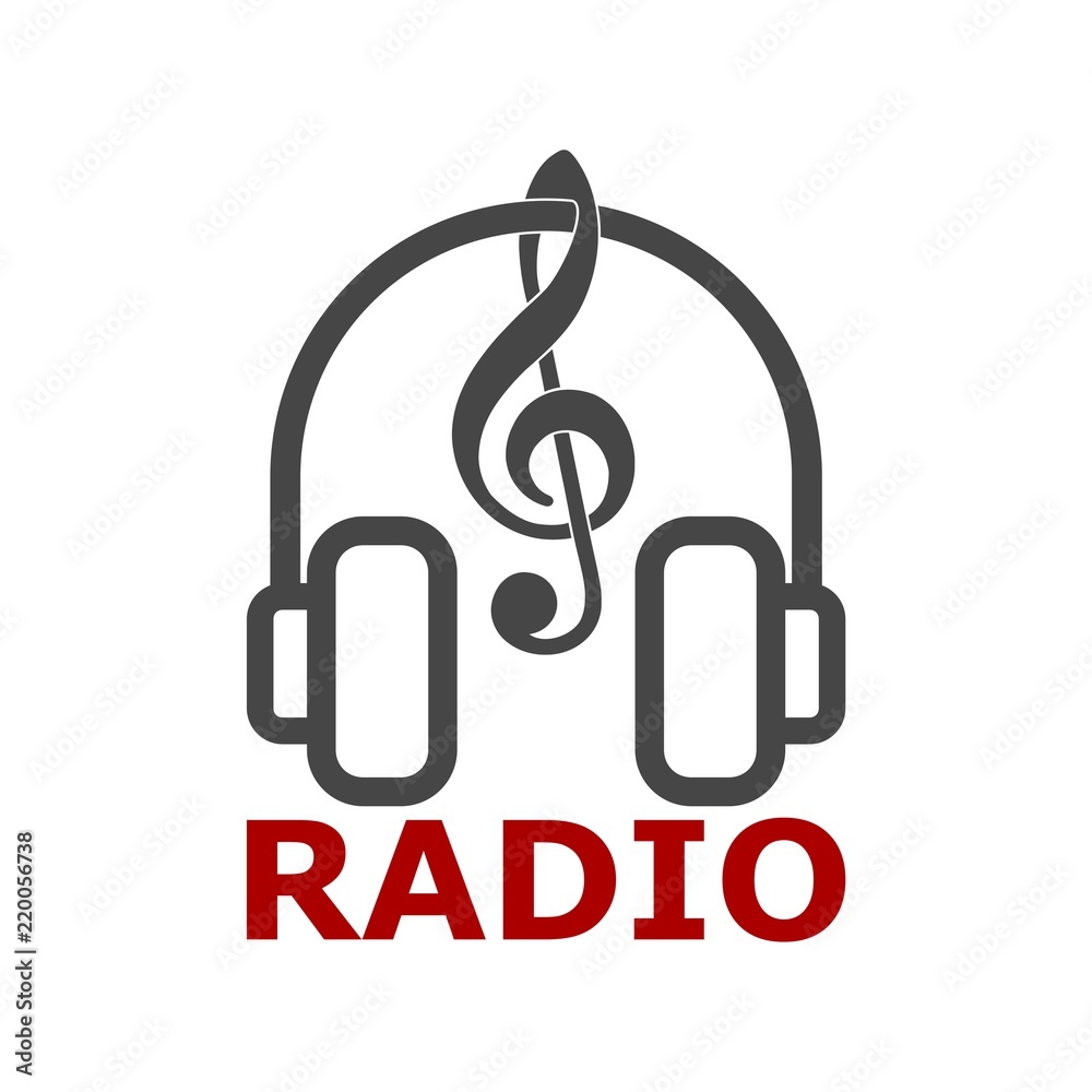 Radio logo, Radio icon, simple vector Radio logo, Radio icon, simple vector