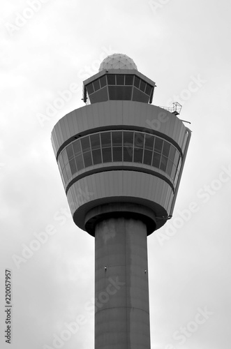 Control tower at Schiphol airport in Amsterdam, the Netherlands