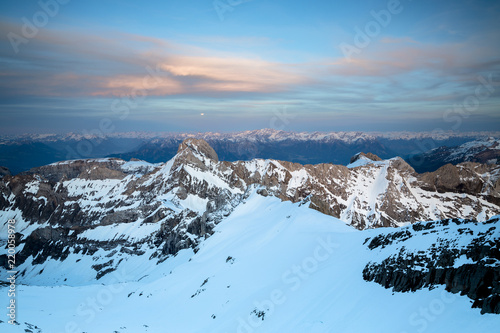 Blick vom Säntis im Dämmerlicht