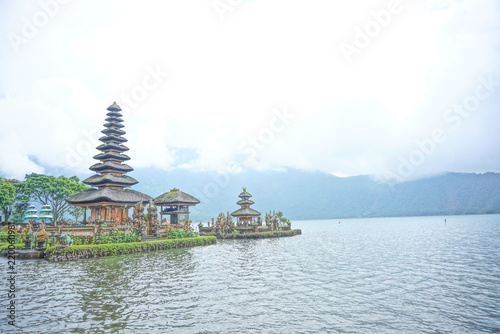 Travel Destination called Ulun Danu Temple at Bratan Lake in Bali, Indonesia