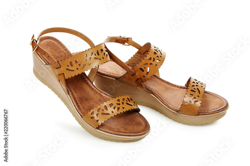 brown sandals photo