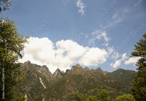 Wallpaper Mural Mountain tops with clouds Torontodigital.ca