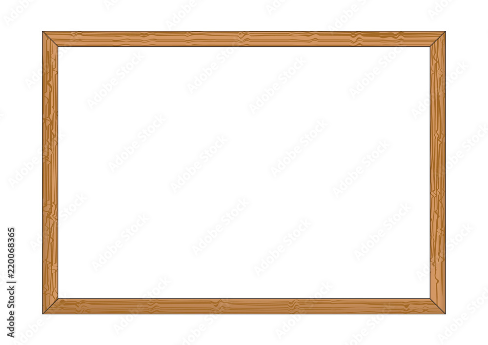 Wooden frame Vector illustration for design Wooden frame Vector illustration for design