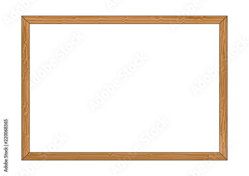 Wooden frame Vector illustration for design