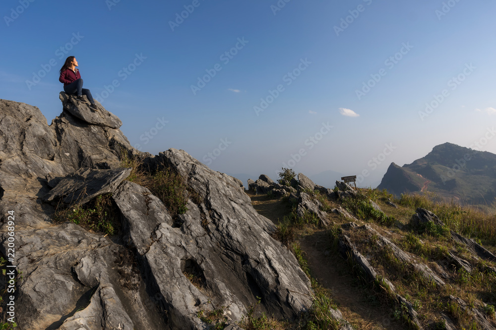 Doi Pha Tang at sunset.