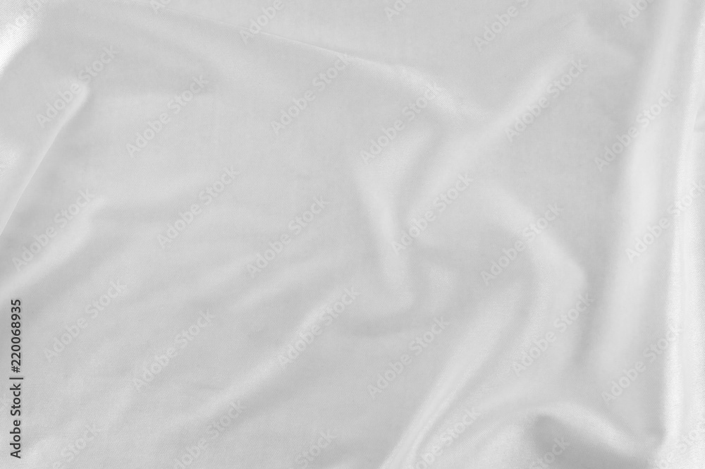 Obraz premium Smooth white silk or satin texture.
