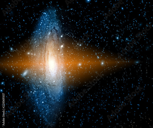 Nebula and galaxies in space. Elements of this image furnished by NASA.