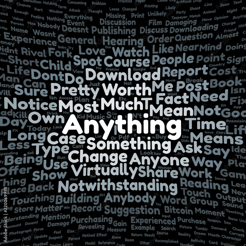 Anything word cloud Anything word cloud