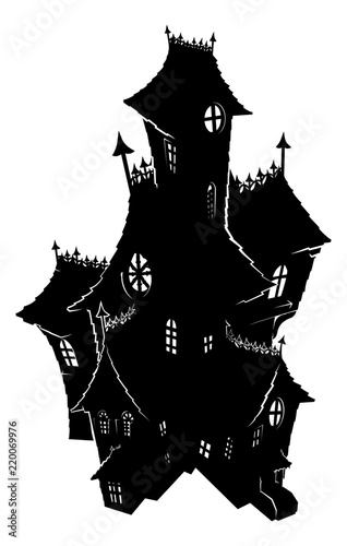 Halloween Haunted House Spooky Silhouette