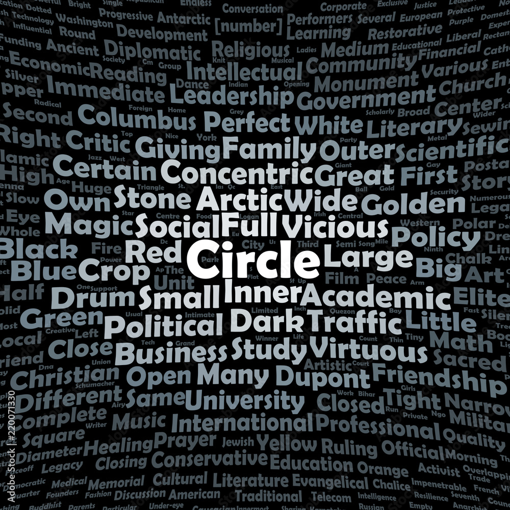 Circle word cloud Circle word cloud