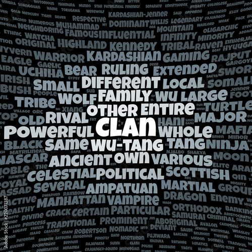 Clan word cloud