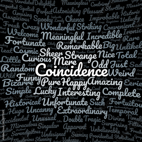 Coincidence word cloud